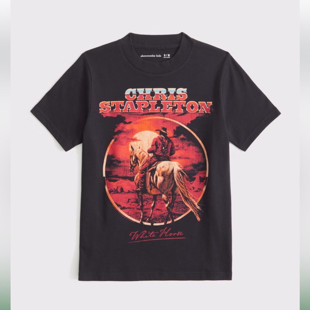 abercrombie kids NWT Chris Stapleton | Horse Canyons Tour T-Shirt Size 13 / 14